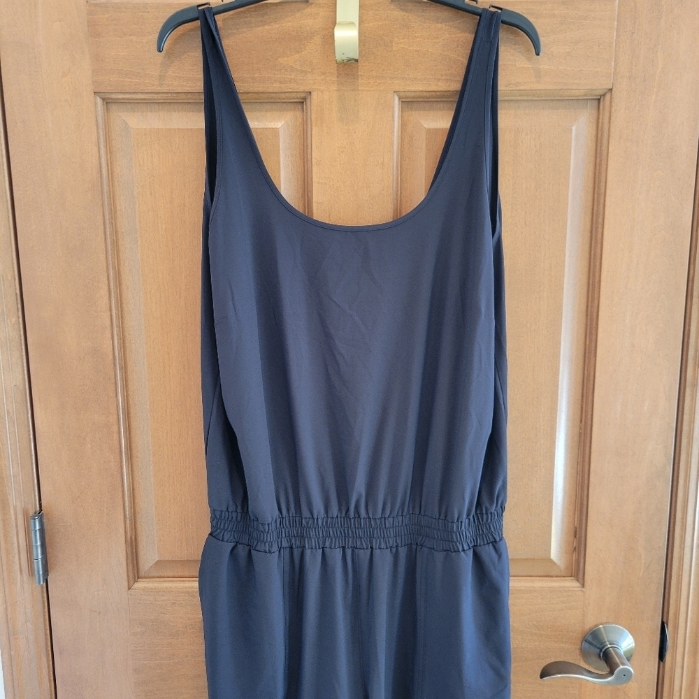 Athleta Roaming Romper Jumpsuit Black Size 16 New - Picture 4 of 10
